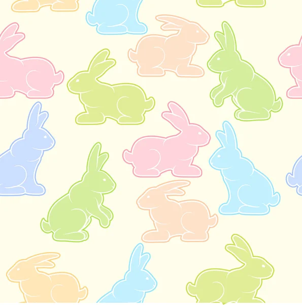 Lapins fond pastel — Image vectorielle