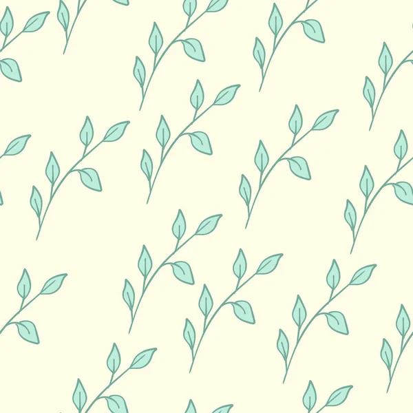 सीमलेस फूल पैटर्न नीला — स्टॉक वेक्टर