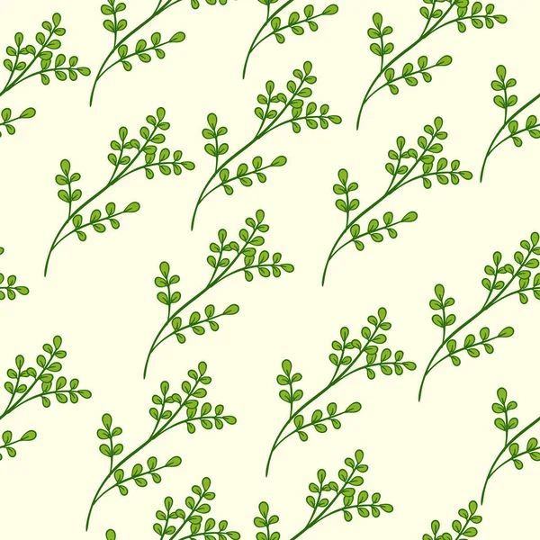 Patrón floral inconsútil verde — Archivo Imágenes Vectoriales