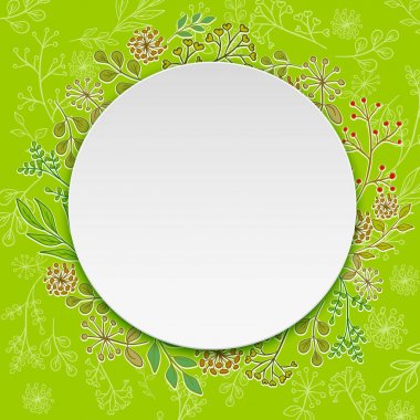 Çelenk çiçek daire