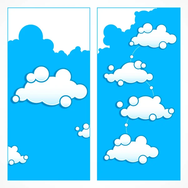 Wolken Infografik Kommunikation Symbol — Stockvektor