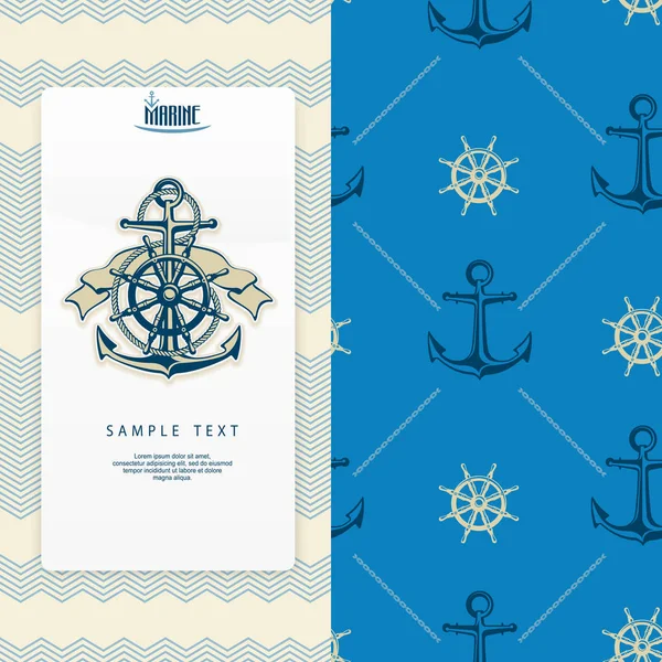 Anclaje de bandera náutica — Archivo Imágenes Vectoriales