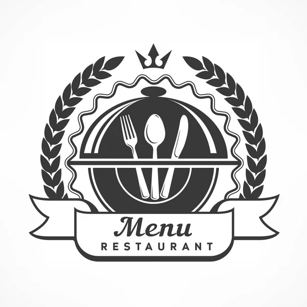 Ontwerp menu label op wit — Stockvector