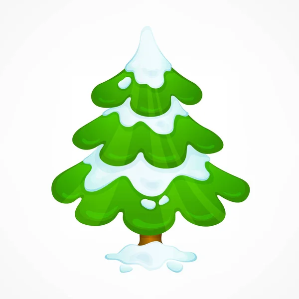 Árbol de Navidad verde — Vector de stock