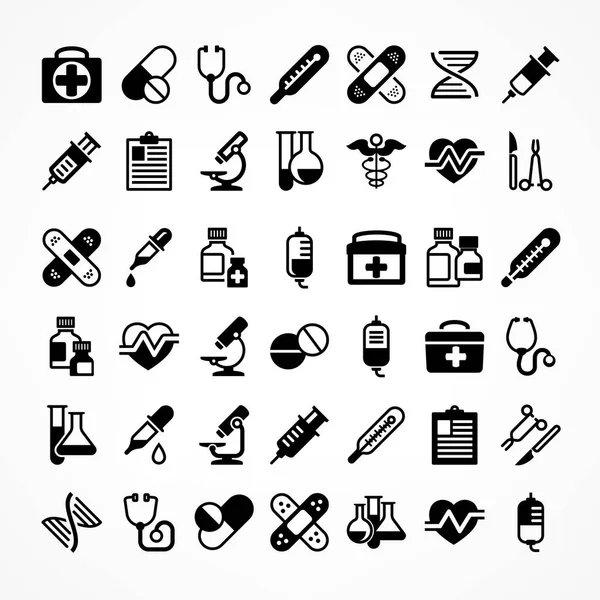 Set van medische iconen — Stockvector