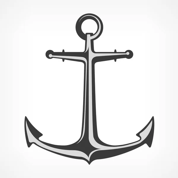 Anchor on white — Stock Vector