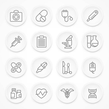 Yuvarlak tıbbi simgeler