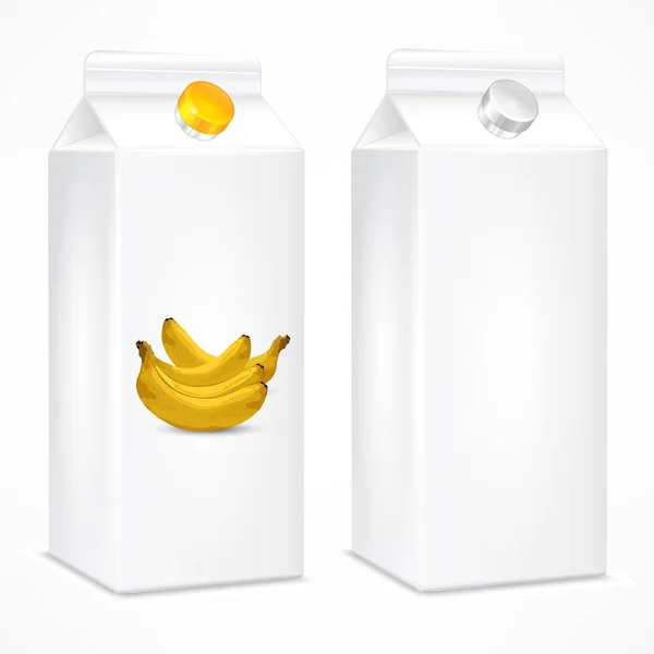 Verpakking sjabloon voor bananen SAP — Stockvector