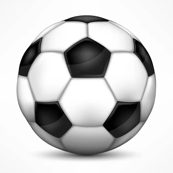 Ρεαλιστική Ευρωπαϊκή μπάλα ποδοσφαίρου — Διανυσματικό Αρχείο