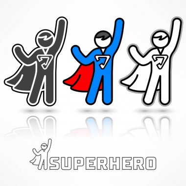 Süper kahraman Icon set