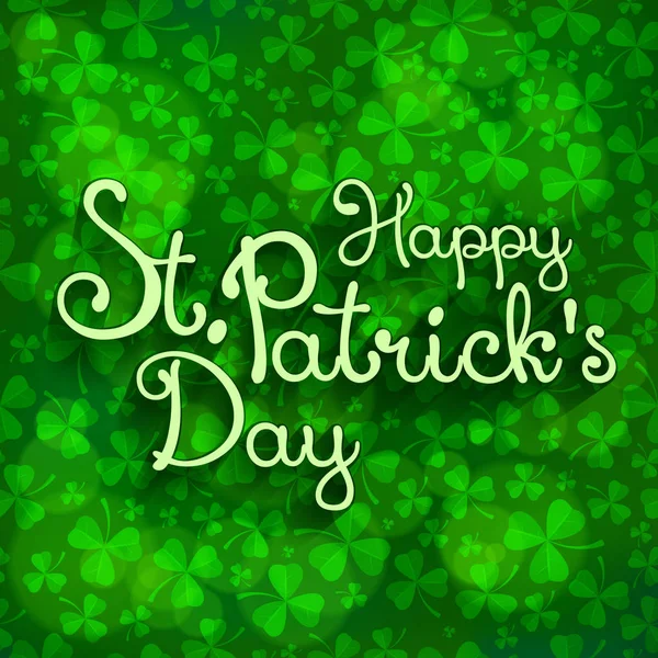 St. Patrick belettering — Stockvector