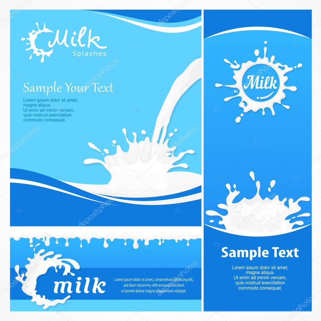 Milk posters Set