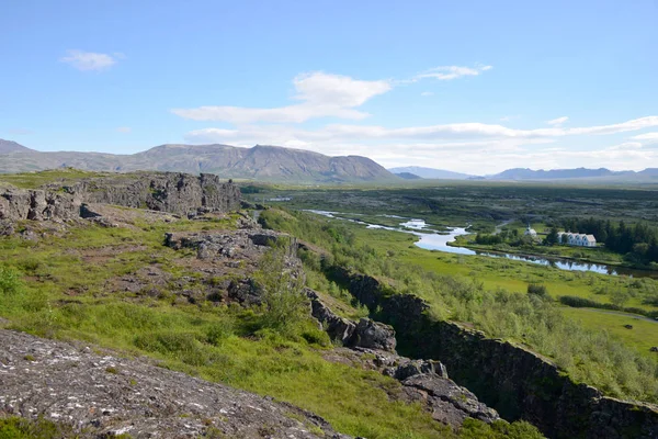 Förkastning Island — Stockfoto