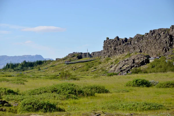 Геологический Разлом Исландии — стоковое фото