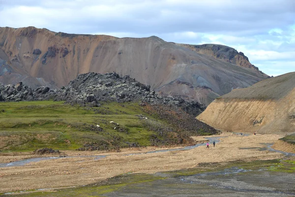 Berget Blahnukur Landmannalaugar — Stockfoto