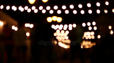 Güzel bokeh. Bulanıklık Festival ışıklar.