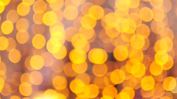 Contexte abstrait d'une guirlande. Cercles de bokeh jaune 