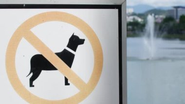 Prohibitory sign, not with dogs