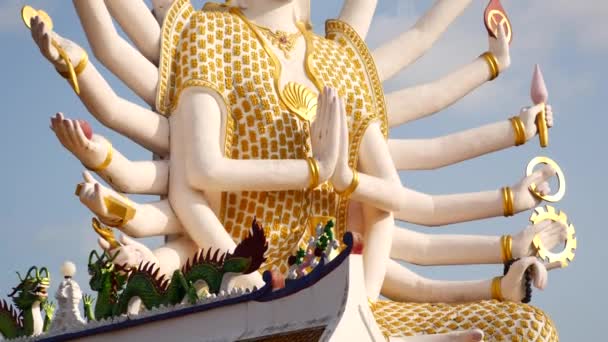 Grandi statue religiose in Thailandia — Video Stock