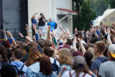 Konser görüşme eğlenceli canlı açık hava etkinliği