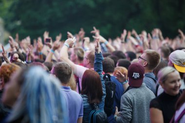 Konser görüşme eğlenceli canlı açık hava etkinliği