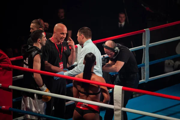 Moskau März 2016 Großer Profiboxkampf Die Zukunft Der Sporthalle — Stockfoto