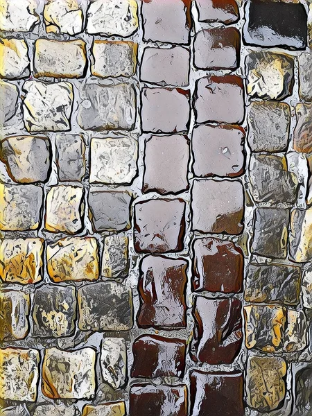 Parede de tijolo fundo padrão — Fotografia de Stock
