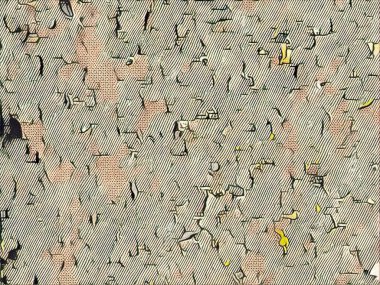 Yaratıcı backrgound desen çatı tasarımı için