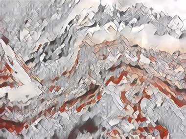 Yaratıcı arka plan deseni için afiş tasarımı