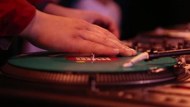 Kyiv Octobre 2019 Hip Hop Raye Les Disques Vinyles Sur — Video