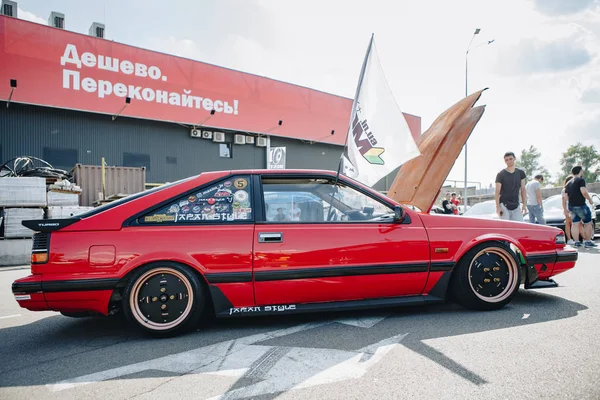 JDM car show with tuned japanese drift cars — Stock Photo, Image