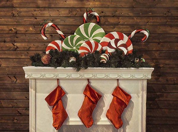 Merry Christmas & Happy New Year decorations — Stock Photo, Image