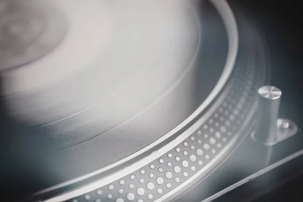Retro Turntable Night Club Sound System Audiophile Music Loves Listen — стоковое фото