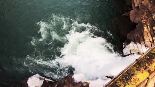 Vacker Flod Karpatiska Bergen Vårsäsongen Nationalpark Västra Ukraina — Stockvideo