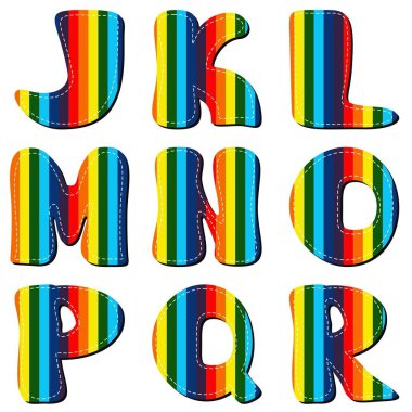 Karalama defteri alfabesine beyaz 