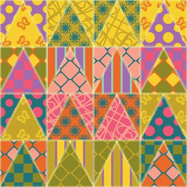 Patchwork Background Different Patterns Stock Vector by ©kle555 242465648