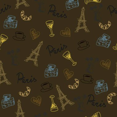 Fransa sembollü kusursuz desen 