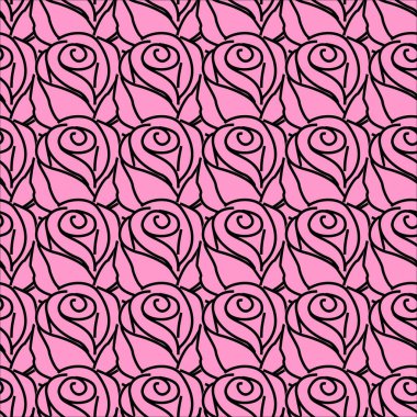 Güllerle kusursuz desen