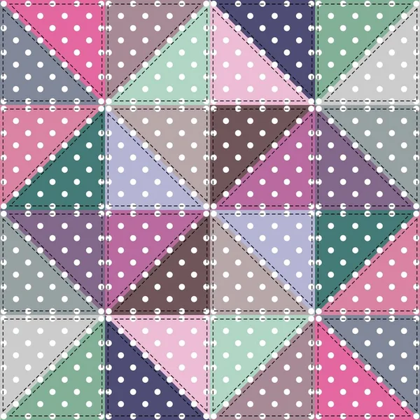 Patchwork Background Different Patterns — Stock Vector