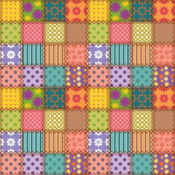Patchwork background with different patterns — Stock Vector © kle555 ...
