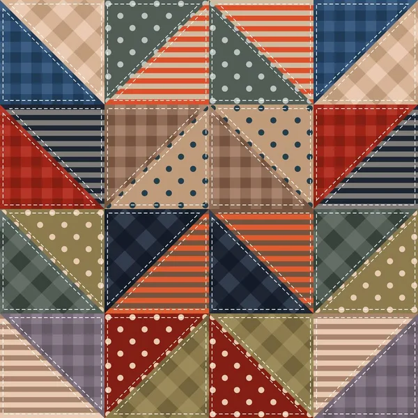 Patchwork Fond Avec Différents Modèles — Image vectorielle