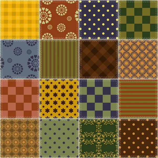 Patchwork background with different patterns Stock Vector by ©kle555 ...
