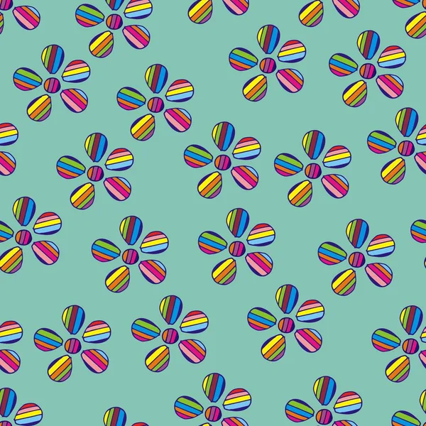 花色のシームレスなパターン — ストックベクタ
