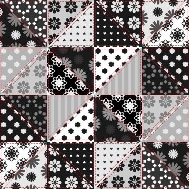 farklı desenlere sahip yama işi arkaplanı