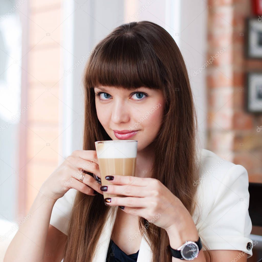 Woman with coffee