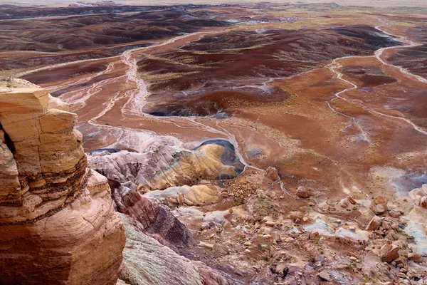 Çizgili mor kumtaşı oluşumları — Stok fotoğraf