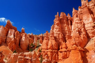 Çarpıcı kırmızı kumtaşı hoodoos 