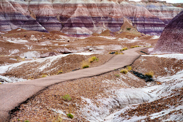 Полосатый фиолетовый песчаник
