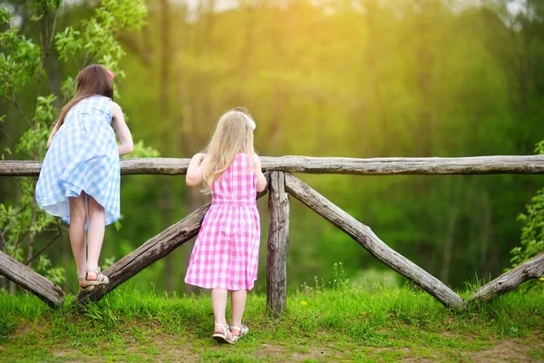 Zwei kleine Schwestern — Stockfoto