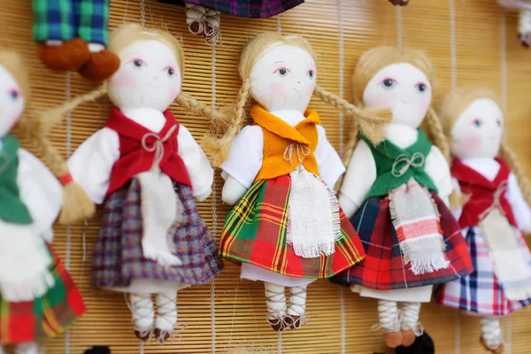 Cute handmade ragdoll dolls — Stock Photo, Image